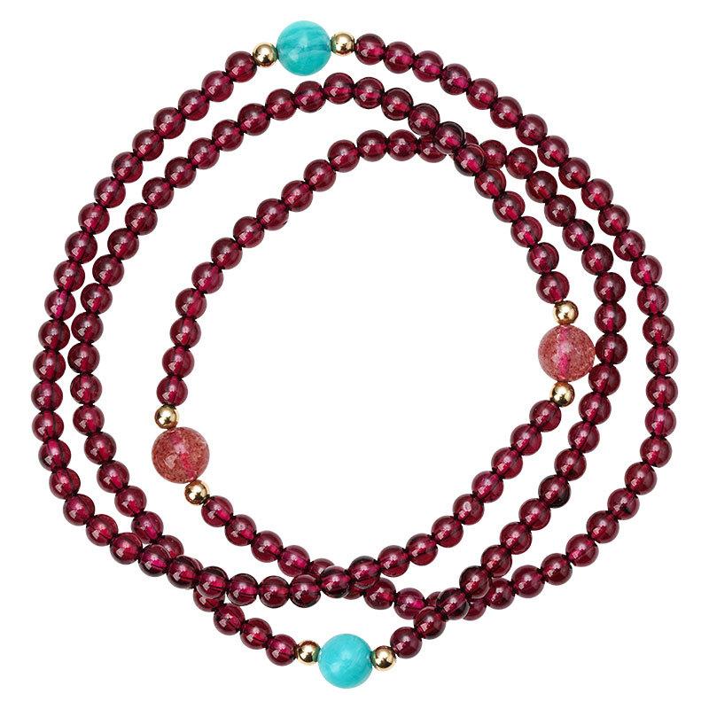 Original garnet bracelet by Zheng Taohua, light luxury niche exquisite women s crystal multi-strand bead bracelet Garnet Wrap around the wr
Original garnet bracelet by Zheng Taohua, light luxury niche exquisite women s crystal multi-strand bead bracelet Garnet Wrap around the wr