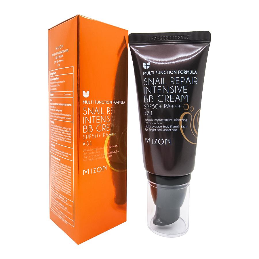MIZON Snail Repair Intensive BB Cream SPF50+ РА+++ #31 ББ-крем с экстрактом муцина улитки 50мл
MIZON Snail Repair Intensive BB Cream SPF50+ РА+++ #31 ББ-крем с экстрактом муцина улитки 50мл
