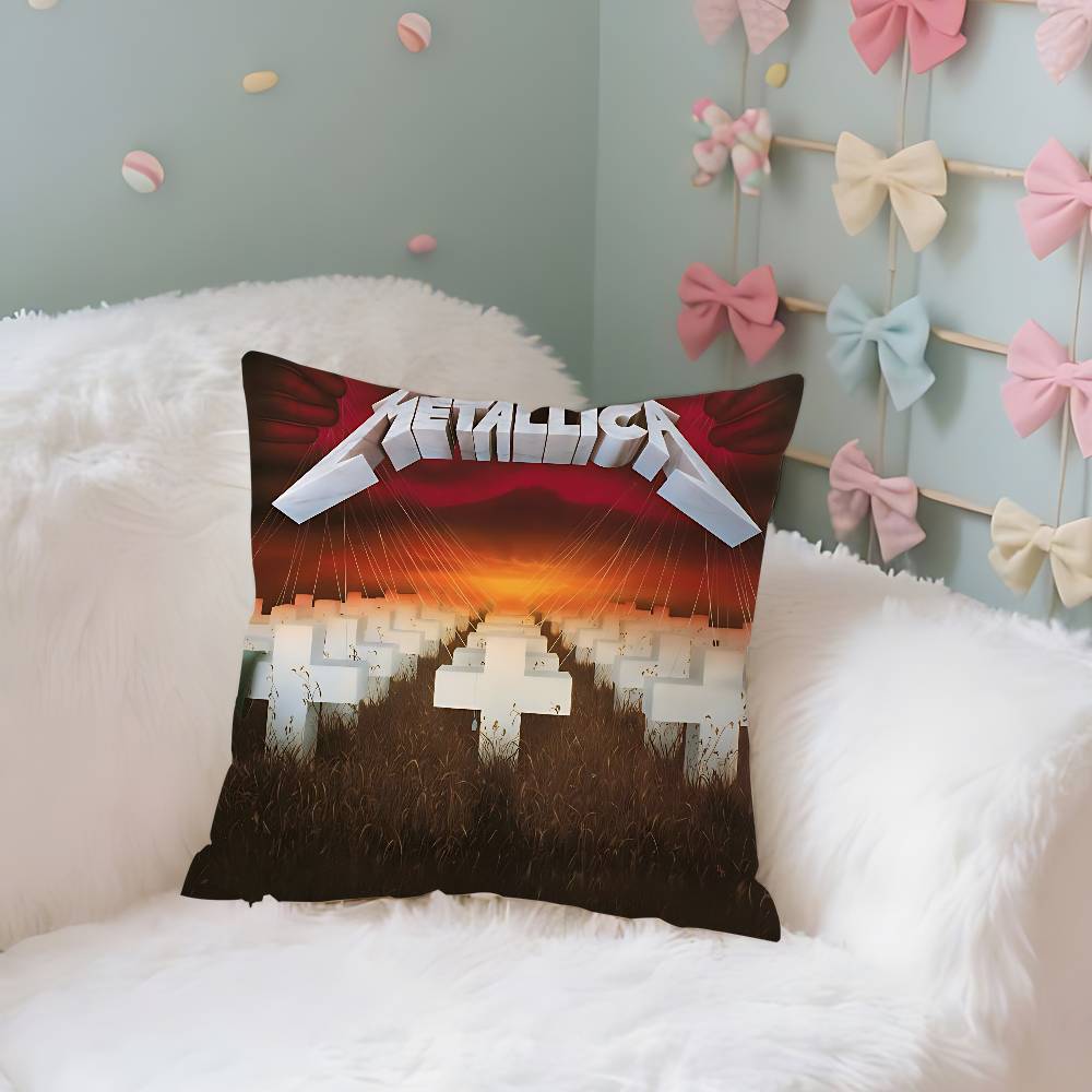 Band CoolHMETALLICAs Case Plush Fabric Soft Pillowcase Double Sided Print Cushion Cover Household Gifts 40x40CM(16x16in)
Band CoolHMETALLICAs Case Plush Fabric Soft Pillowcase Double Sided Print Cushion Cover Household Gifts 40x40CM(16x16in)