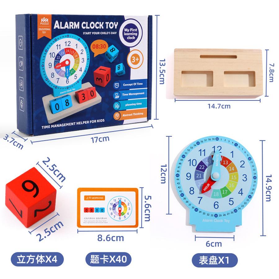 Children Montessori Wooden Teaching Clock Toys Kids Time Learning Kindergarten Alarm Clock Toy for Baby School Early Development
Children Montessori Wooden Teaching Clock Toys Kids Time Learning Kindergarten Alarm Clock Toy for Baby School Early Development