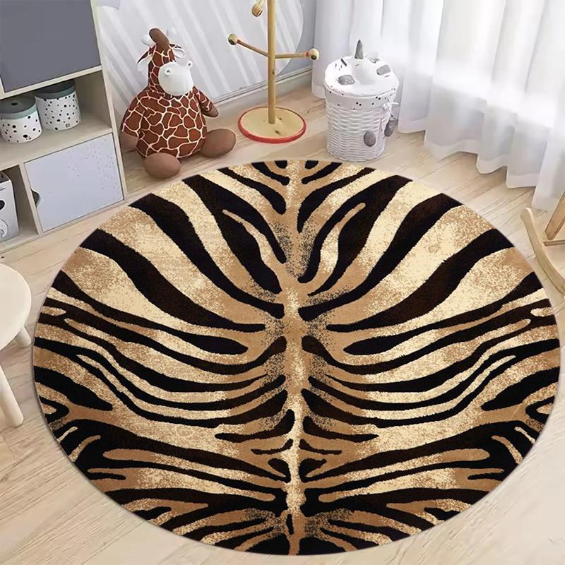 Safari Zebra Tiger Print Pattern Plush Soft Non Slip Washable Round Area Rug Carpet for Kids Bedroom Playroom Home Decor 80cm x 80cm
Safari Zebra Tiger Print Pattern Plush Soft Non Slip Washable Round Area Rug Carpet for Kids Bedroom Playroom Home Decor 80cm x 80cm