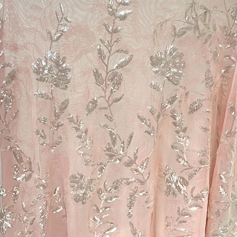 Lace Sequin Embroidery Net Fabric Soft Breathable Material for DIY Sewing Summer Dresses Short Skirts Half-length Skirt 1Yard
Lace Sequin Embroidery Net Fabric Soft Breathable Material for DIY Sewing Summer Dresses Short Skirts Half-length Skirt 1Yard