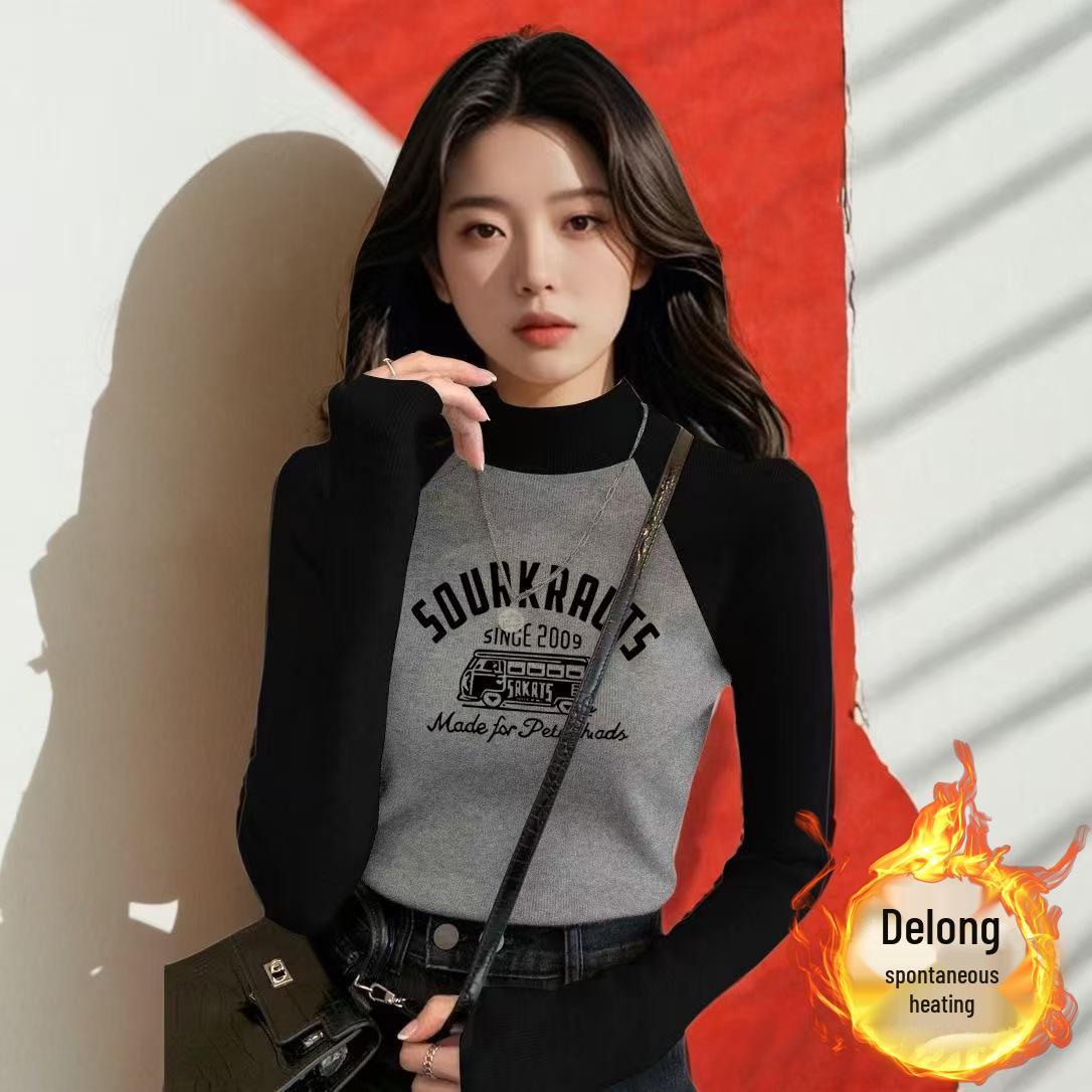 Женская бархатная футболка реглан с цветными блоками, приталенная, с длинным рукавом и воротником-стойкой M (90-105 jin)
Женская бархатная футболка реглан с цветными блоками, приталенная, с длинным рукавом и воротником-стойкой M (90-105 jin)