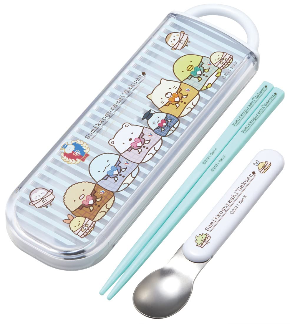 Skater Chopsticks Spoon Set Antibacterial Sumikkogurashi School Made in Japan CCA1AG-A
Skater Chopsticks Spoon Set Antibacterial Sumikkogurashi School Made in Japan CCA1AG-A
