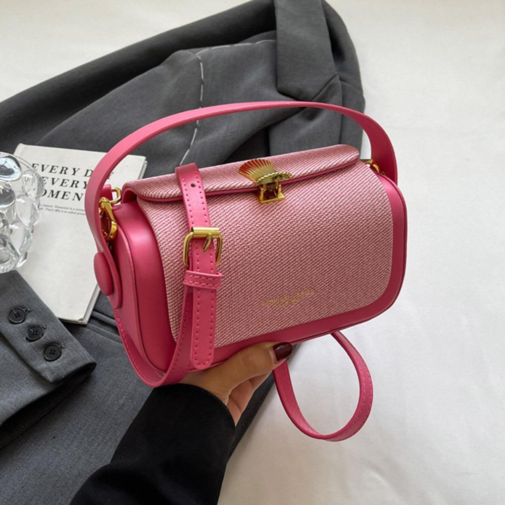 Chic Solid Color Shoulder Bag Box Shape Large Capacity Flap Handbag Leather Shoulder Satchels Women Evening Box Shape розы красного
Chic Solid Color Shoulder Bag Box Shape Large Capacity Flap Handbag Leather Shoulder Satchels Women Evening Box Shape розы красного