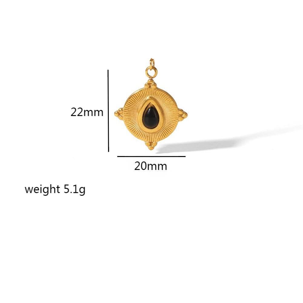 Французька богемна старовинна підвіска з натурального каменю з нержавіючої сталі. Жіноче 18-каратне золото. Аксесуари своїми руками. Аксесуари для намиста з титанової сталі.
Французька богемна старовинна підвіска з натурального каменю з нержавіючої сталі. Жіноче 18-каратне золото. Аксесуари своїми руками. Аксесуари для намиста з титанової сталі.