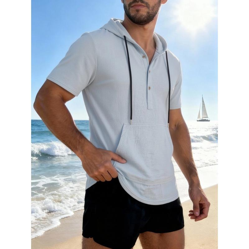 Mens Light Gray Short Sleeve Hooded Polo Shirt with Pocket S белый
Mens Light Gray Short Sleeve Hooded Polo Shirt with Pocket S белый