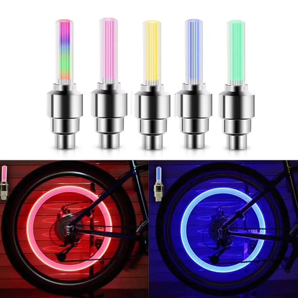 2PCS Bicycle Lights Motion Sensor LED Lights with Batteries for Road MTB Mountain Bike Tyre Tire Valve Cap Bicycle Accessories
2PCS Bicycle Lights Motion Sensor LED Lights with Batteries for Road MTB Mountain Bike Tyre Tire Valve Cap Bicycle Accessories
