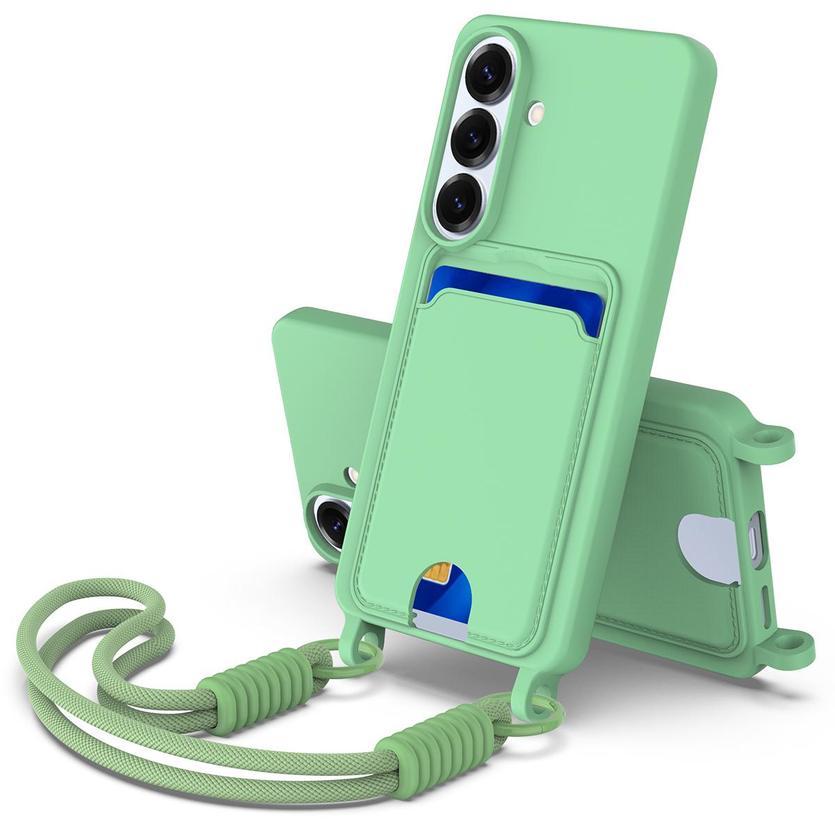 For Samsung Galaxy S26 Pro/Galaxy S26 Liquid Silicone Case Phone Back Cover with Card Holder and Short Strap
For Samsung Galaxy S26 Pro/Galaxy S26 Liquid Silicone Case Phone Back Cover with Card Holder and Short Strap