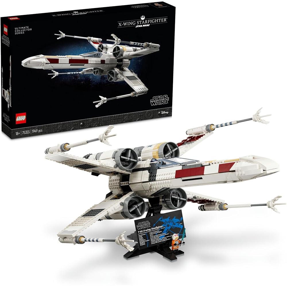 LEGO Star Wars X-Wing Starfighter Toy Building Set 75355 for Kids and Adults
LEGO Star Wars X-Wing Starfighter Toy Building Set 75355 for Kids and Adults