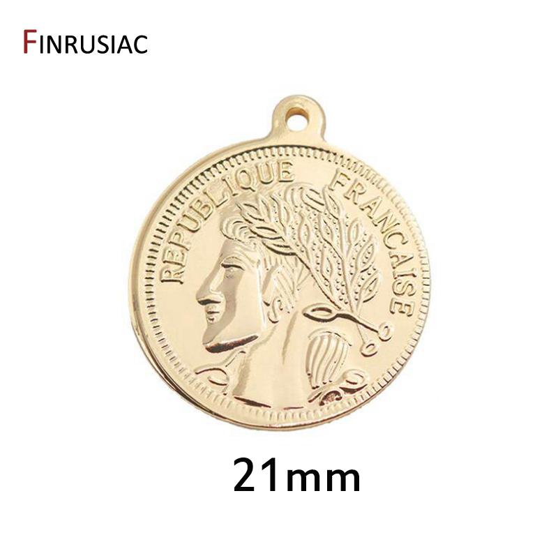 14K Gold Plated Portrait Commemorative Coin Charms Pendants, DIY Fashion Chic Necklace Earrings Making Jewelry Accessories
14K Gold Plated Portrait Commemorative Coin Charms Pendants, DIY Fashion Chic Necklace Earrings Making Jewelry Accessories