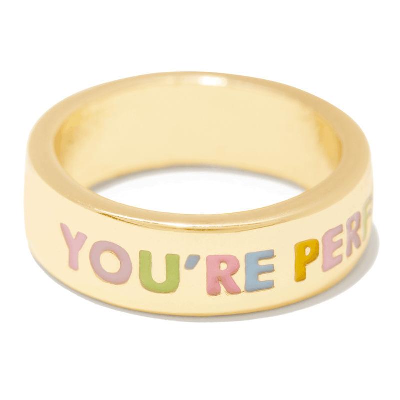 Internet Celebrity Alphabet You Re Perfect Popular Drip Copper Gold Plated Ring Ring No. 6 золотой
Internet Celebrity Alphabet You Re Perfect Popular Drip Copper Gold Plated Ring Ring No. 6 золотой