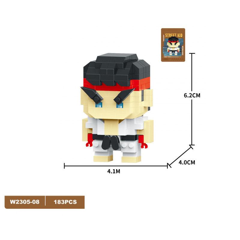 Lovely Fighter Figures Micro Diamond Construction Block Nanobrick Kyo Iori Terry Mai Ryu Ken Gouki Chun-Li M·Bison Construction Toys
Lovely Fighter Figures Micro Diamond Construction Block Nanobrick Kyo Iori Terry Mai Ryu Ken Gouki Chun-Li M·Bison Construction Toys
