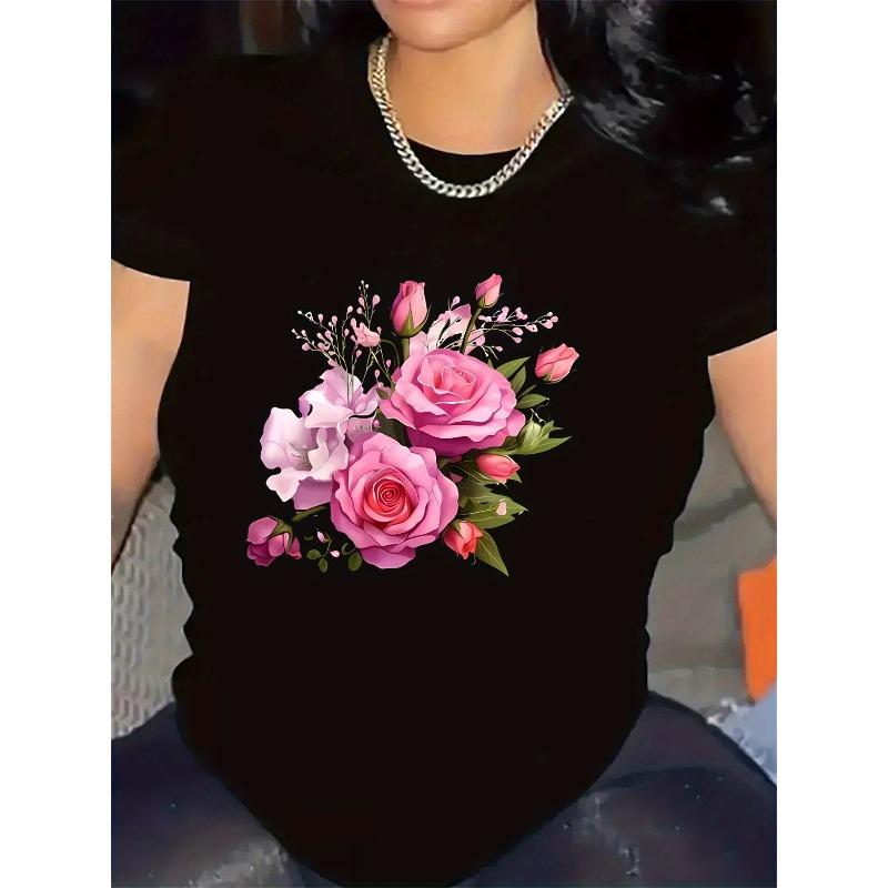 European Size Short Sleeve T-Shirt with Floral Print for Restaurant Wear, Black Color, Durable and Comfortable, Ideal for Casual Dining and Home Use 4XL чорний
European Size Short Sleeve T-Shirt with Floral Print for Restaurant Wear, Black Color, Durable and Comfortable, Ideal for Casual Dining and Home Use 4XL чорний