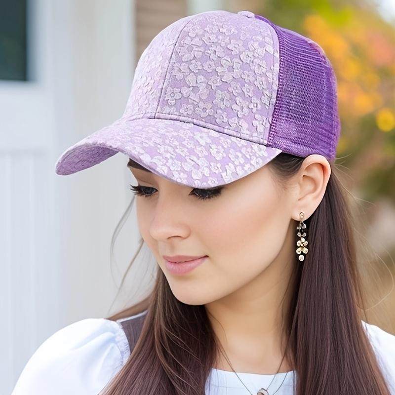 Элегантная белая женская бейсболка с цветочным принтом - Регулируемая, дышащая сетчатая задняя часть, стильный дизайн с козырьком-утконосом для всех сезонов, идеально подходит для повседневных прогулок фиолетовый
Элегантная белая женская бейсболка с цветочным принтом - Регулируемая, дышащая сетчатая задняя часть, стильный дизайн с козырьком-утконосом для всех сезонов, идеально подходит для повседневных прогулок фиолетовый