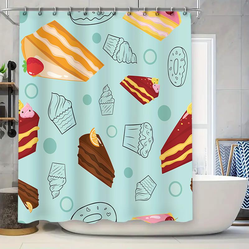 Brightly Colored Bakery Pattern Shower Curtain Sweet Treats Collection: A Delicious Array Of Pastries And Desserts For Your Bath W60H190(CM)-1 Pcs
Brightly Colored Bakery Pattern Shower Curtain Sweet Treats Collection: A Delicious Array Of Pastries And Desserts For Your Bath W60H190(CM)-1 Pcs