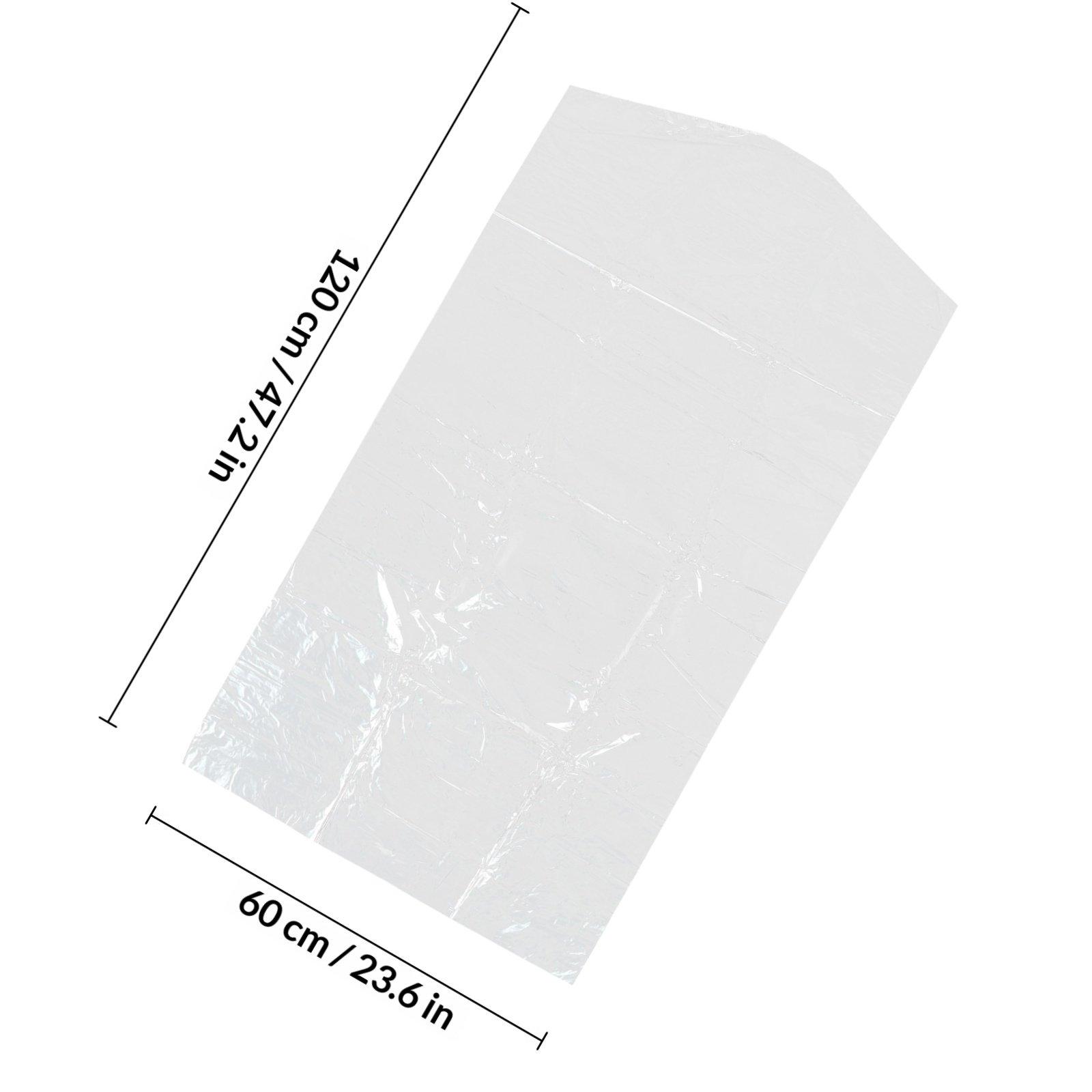 30pcs 60x150cm Clear Plastic Suit Cover for Garment Dustproof Storage Home Shop Outdoor Use Lightweight Clothes Cover Bag
30pcs 60x150cm Clear Plastic Suit Cover for Garment Dustproof Storage Home Shop Outdoor Use Lightweight Clothes Cover Bag