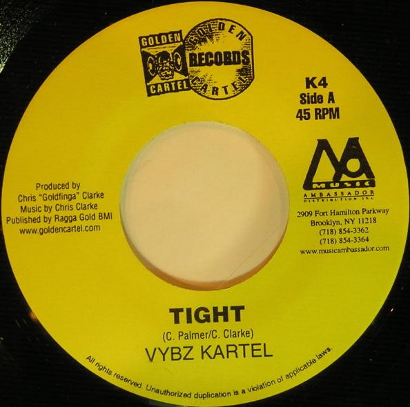 7inch Record VYBZ KARTEL - Tight K4 Golden Cartel R 2004 US Reggae, Ska & Dub Used 
7inch Record VYBZ KARTEL - Tight K4 Golden Cartel R 2004 US Reggae, Ska & Dub Used