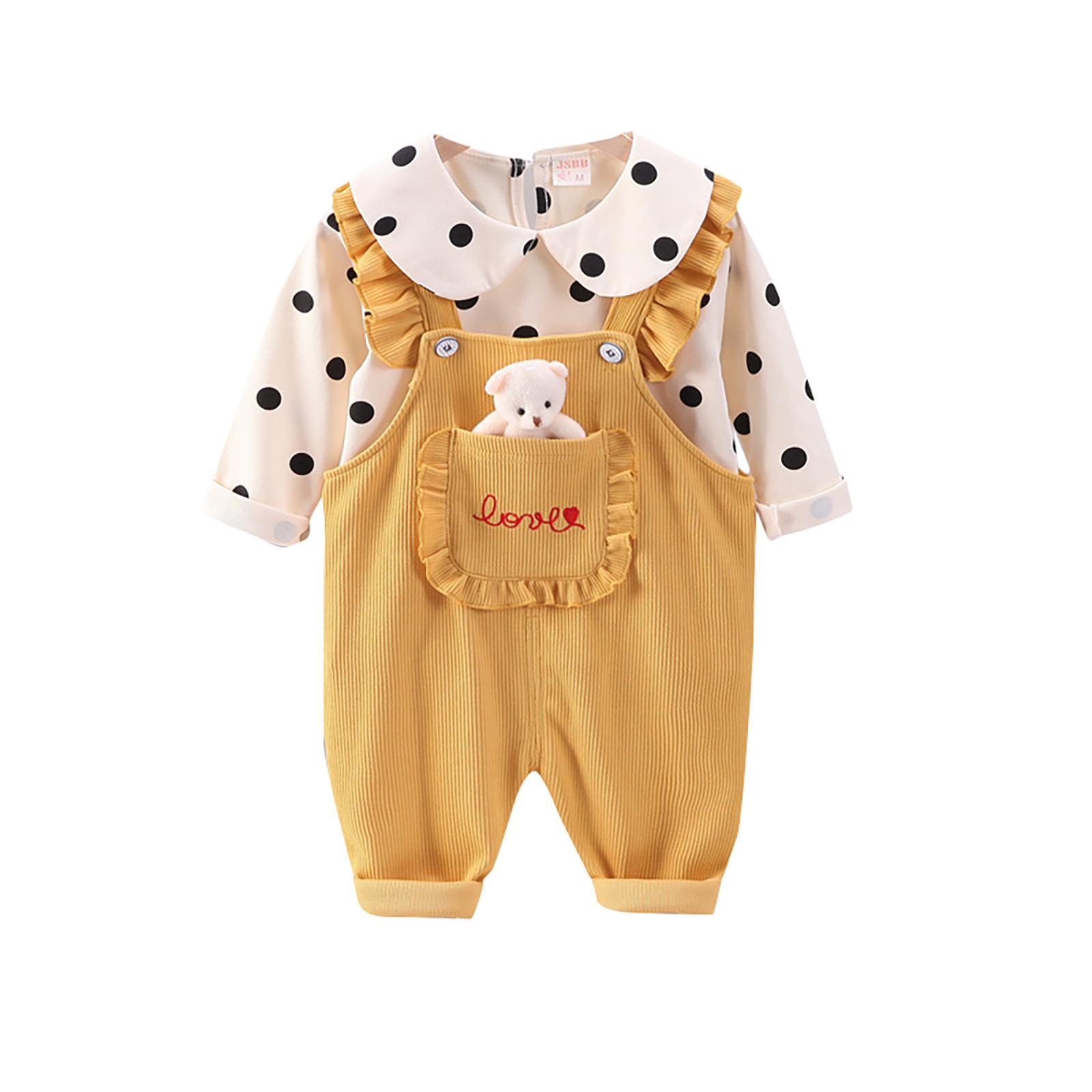 Большой свитер с воротником-поло для девочек, свитер с длинными рукавами, вельветовый комплект со штанами на бретельках, детский сетчатый красный комплект из двух предметов для девочек 80 жёлтый
Большой свитер с воротником-поло для девочек, свитер с длинными рукавами, вельветовый комплект со штанами на бретельках, детский сетчатый красный комплект из двух предметов для девочек 80 жёлтый