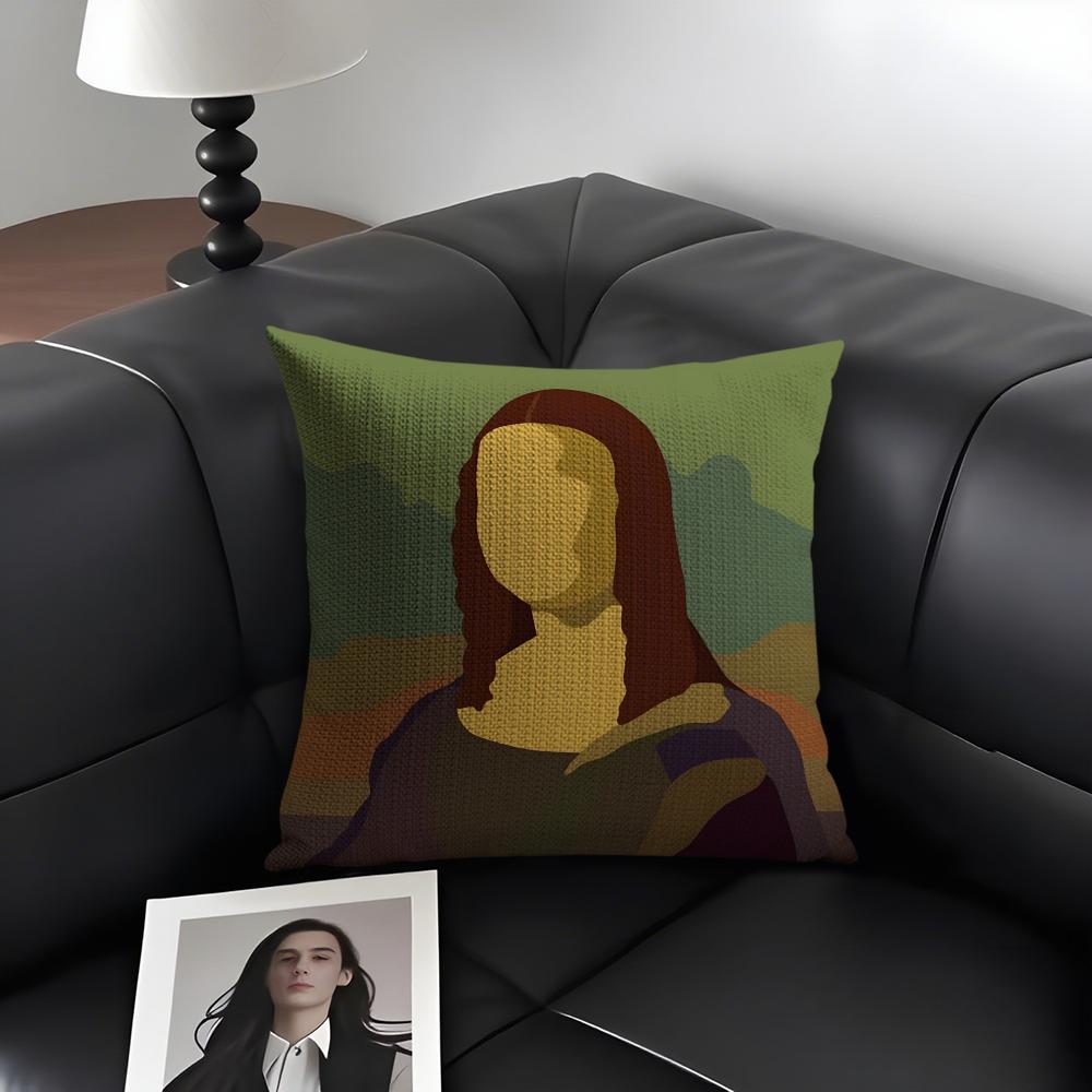 Mona Lisa Art Cushion Cover Natural Linen Organic Fabric DoubleSided Printing Sofa Home Decor Gift Pillow Case 30x30cm
Mona Lisa Art Cushion Cover Natural Linen Organic Fabric DoubleSided Printing Sofa Home Decor Gift Pillow Case 30x30cm