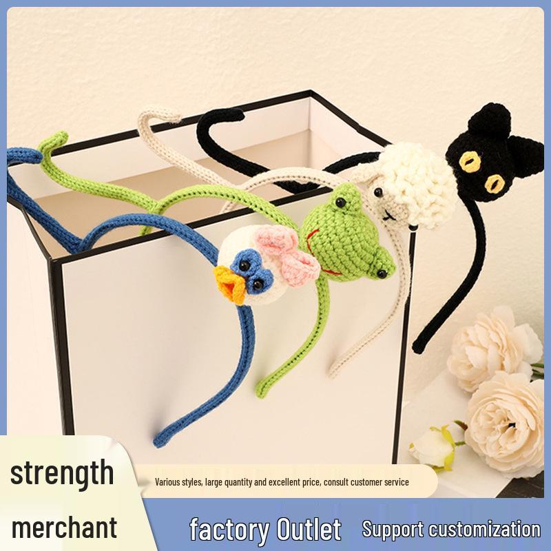 Korean-Style Cute Cartoon Animal Wool Headband: Handmade Women s Autumn & Winter Accessory
Korean-Style Cute Cartoon Animal Wool Headband: Handmade Women s Autumn & Winter Accessory