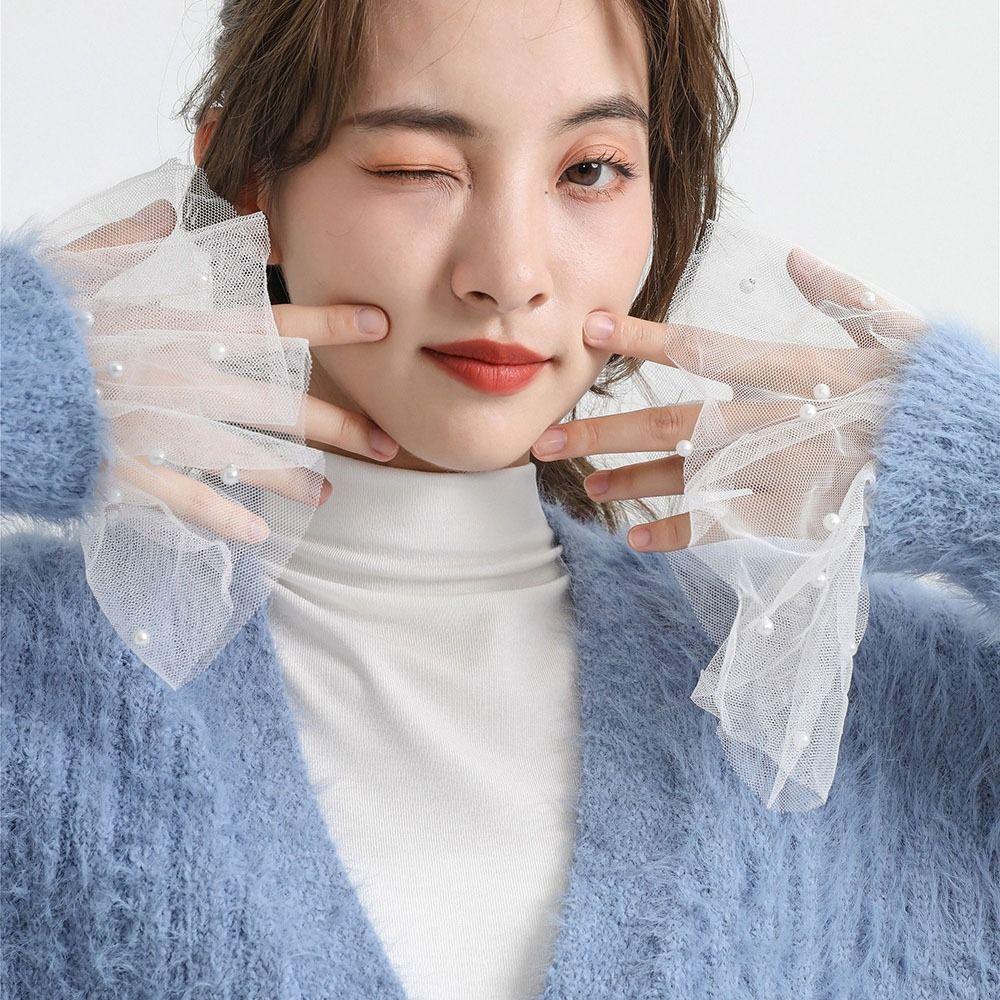 Pleated Ruffles Lace Ruched Clothing Decoration Pearl Fake Sleeves Fake Flared Sleeves Fake Cuffs
Pleated Ruffles Lace Ruched Clothing Decoration Pearl Fake Sleeves Fake Flared Sleeves Fake Cuffs