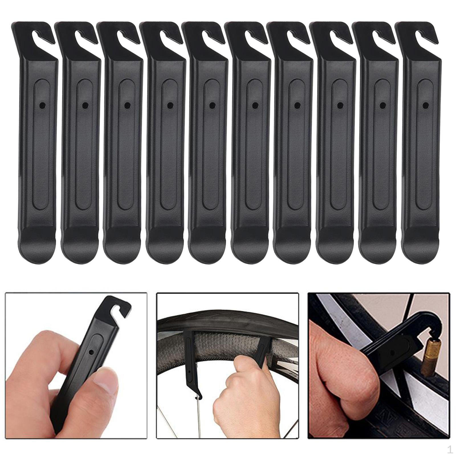 Pack of 10pcs Premium Bicycle Tire Levers, Solid Bike Nylon Tyre Spoon Changing Tools
Pack of 10pcs Premium Bicycle Tire Levers, Solid Bike Nylon Tyre Spoon Changing Tools