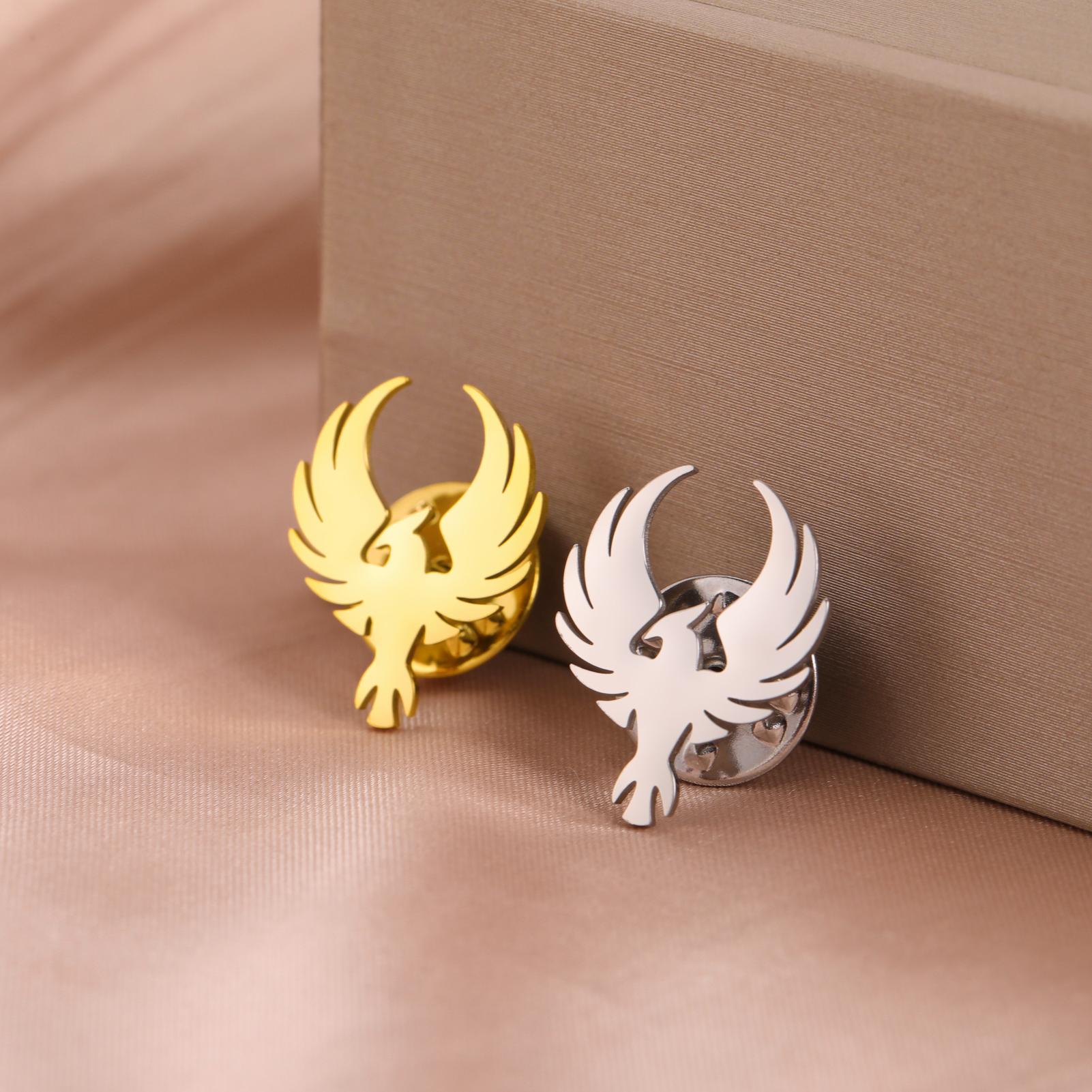 Teamer Powerful Phoenix Totem Brooch for Men Women Stainless Steel Gold Color Pin Brooch Lucky Clothing Accessories No Rust
Teamer Powerful Phoenix Totem Brooch for Men Women Stainless Steel Gold Color Pin Brooch Lucky Clothing Accessories No Rust