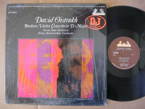 LP Record JOHANNES BRAHMS, FRANZ KONWITSCHNY, - Concerto For Violin And Orchestra I HS25091 Heliodor US Classical Used
LP Record JOHANNES BRAHMS, FRANZ KONWITSCHNY, - Concerto For Violin And Orchestra I HS25091 Heliodor US Classical Used