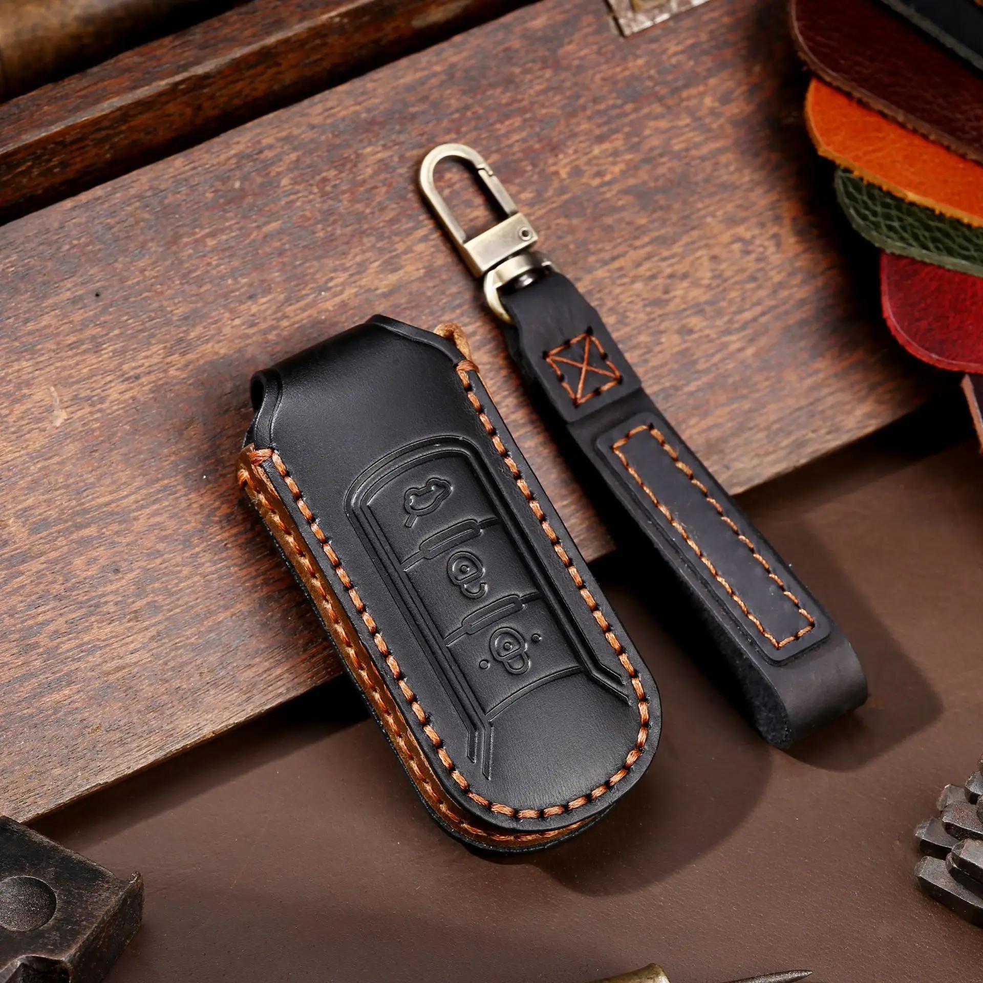 Leather Car Key Cover Keychain Holder Case Protector for Baojun Rm5 Rs5 Rc6 Rs3 Wuling Hongguang Mini Ev Remote Accessories
Leather Car Key Cover Keychain Holder Case Protector for Baojun Rm5 Rs5 Rc6 Rs3 Wuling Hongguang Mini Ev Remote Accessories