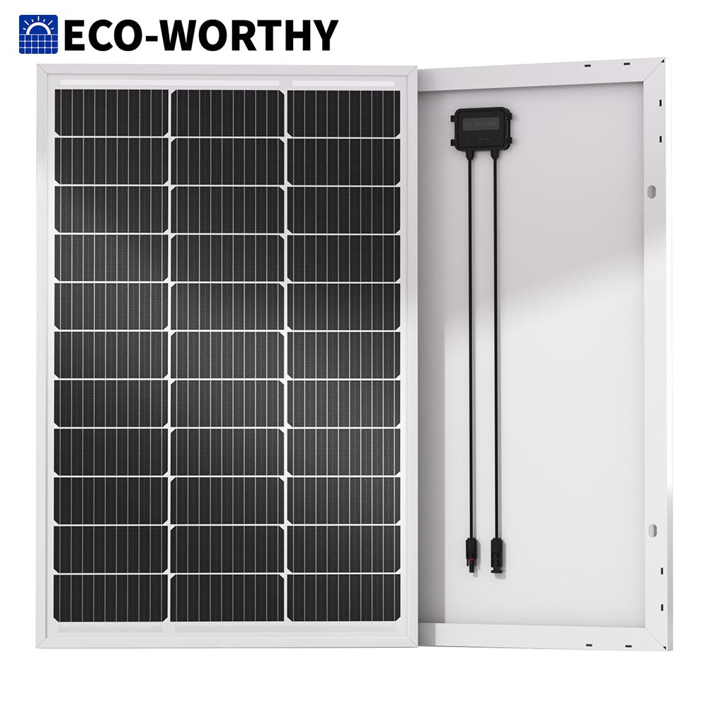 ECO-WORTHY 100-ваттная солнечная панель 18-вольтная монокристаллическая солнечная панель Высокоэффективный модуль для автодома, морского судна, лодки, каравана, автономное питание чёрный
ECO-WORTHY 100-ваттная солнечная панель 18-вольтная монокристаллическая солнечная панель Высокоэффективный модуль для автодома, морского судна, лодки, каравана, автономное питание чёрный