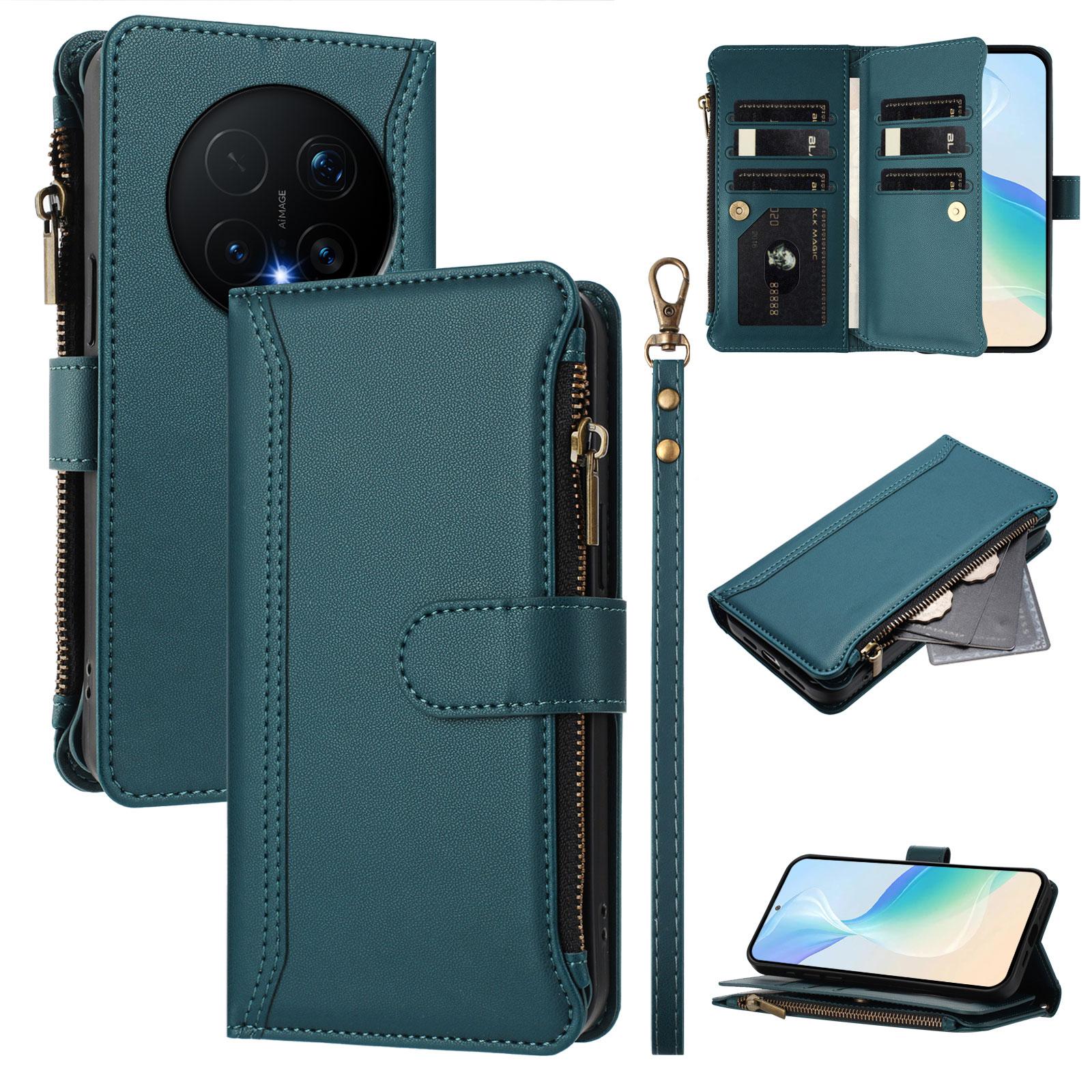 For Honor Magic8 Pro 5G Leather Case 9 Card Slots Zipper Wallet Stand Phone Cover with Wrist Strap
For Honor Magic8 Pro 5G Leather Case 9 Card Slots Zipper Wallet Stand Phone Cover with Wrist Strap