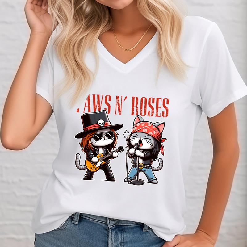 Paws Funny Cat Rock Star Trendy Cat Graphic T-shirt Women Fun Guitar Music Lover Classic Tops Gift for Rock Music Cat Lover Tops S
Paws Funny Cat Rock Star Trendy Cat Graphic T-shirt Women Fun Guitar Music Lover Classic Tops Gift for Rock Music Cat Lover Tops S