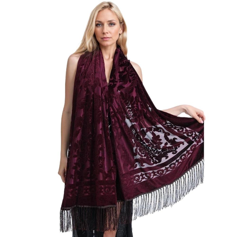 Ethnic Style Chinese Dress Shawl Versatile Use Velvet Scarf Long Fringed Scarf Winter Season червоний
Ethnic Style Chinese Dress Shawl Versatile Use Velvet Scarf Long Fringed Scarf Winter Season червоний