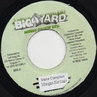 7inch Record MORGAN HERITAGE - Same Complain NONE Big Yard Music Jamaica Reggae, Ska & Dub Used
7inch Record MORGAN HERITAGE - Same Complain NONE Big Yard Music Jamaica Reggae, Ska & Dub Used