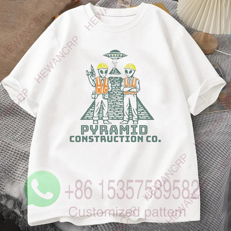 Pyramid Construction Co Funny Alien TShirt Summer Men Tracksuit Harajuku Pullovers Shortsleeved Tops Cotton Casual Sportswear 4XL
Pyramid Construction Co Funny Alien TShirt Summer Men Tracksuit Harajuku Pullovers Shortsleeved Tops Cotton Casual Sportswear 4XL