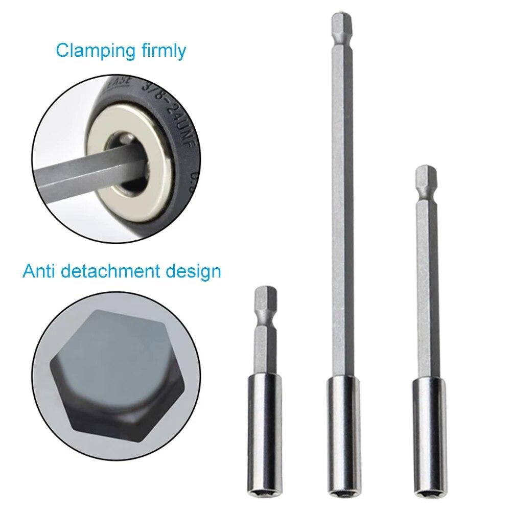 60/100/150mm Hexagonal Shank Extension Connecting Rod 1/4 Quick Change Hexagonal Shank Extension Rod Screwdriver Joint Tool Set
60/100/150mm Hexagonal Shank Extension Connecting Rod 1/4 Quick Change Hexagonal Shank Extension Rod Screwdriver Joint Tool Set