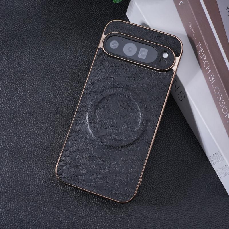 For Google Pixel 9 Pro XL Case Compatible with MagSafe Electroplated Textured Design Anti Drop TPU Phone Cover Black
For Google Pixel 9 Pro XL Case Compatible with MagSafe Electroplated Textured Design Anti Drop TPU Phone Cover Black