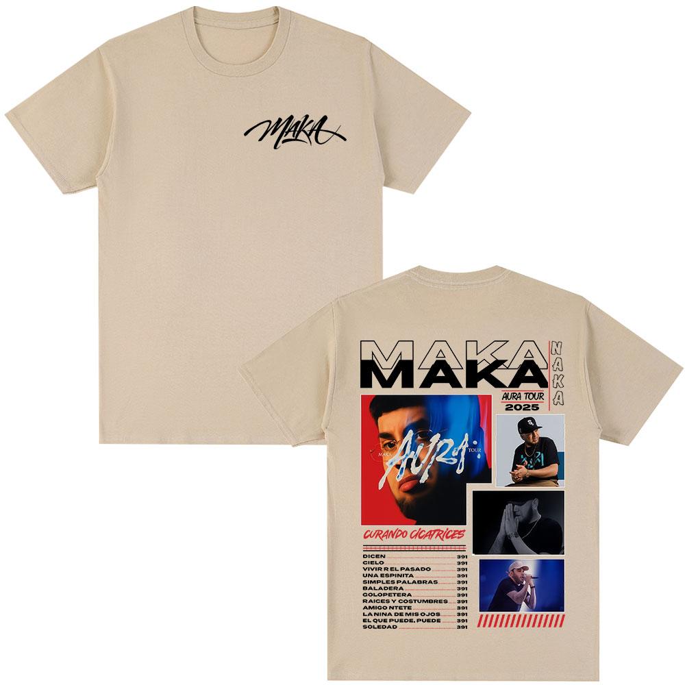 Rap Singer Maka Aura Tour Album Tshirt 2026 Summer Mens Womens Fashion Retro Street Casual Cotton Short Sleeved Street Wear S
Rap Singer Maka Aura Tour Album Tshirt 2026 Summer Mens Womens Fashion Retro Street Casual Cotton Short Sleeved Street Wear S