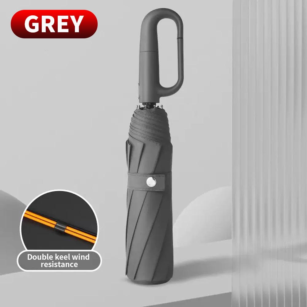 Portable Automatic Folding Umbrella Double Ribs Strong Windproof Business Gift Umbrella UV Protection Sunshade Iron&10K
Portable Automatic Folding Umbrella Double Ribs Strong Windproof Business Gift Umbrella UV Protection Sunshade Iron&10K