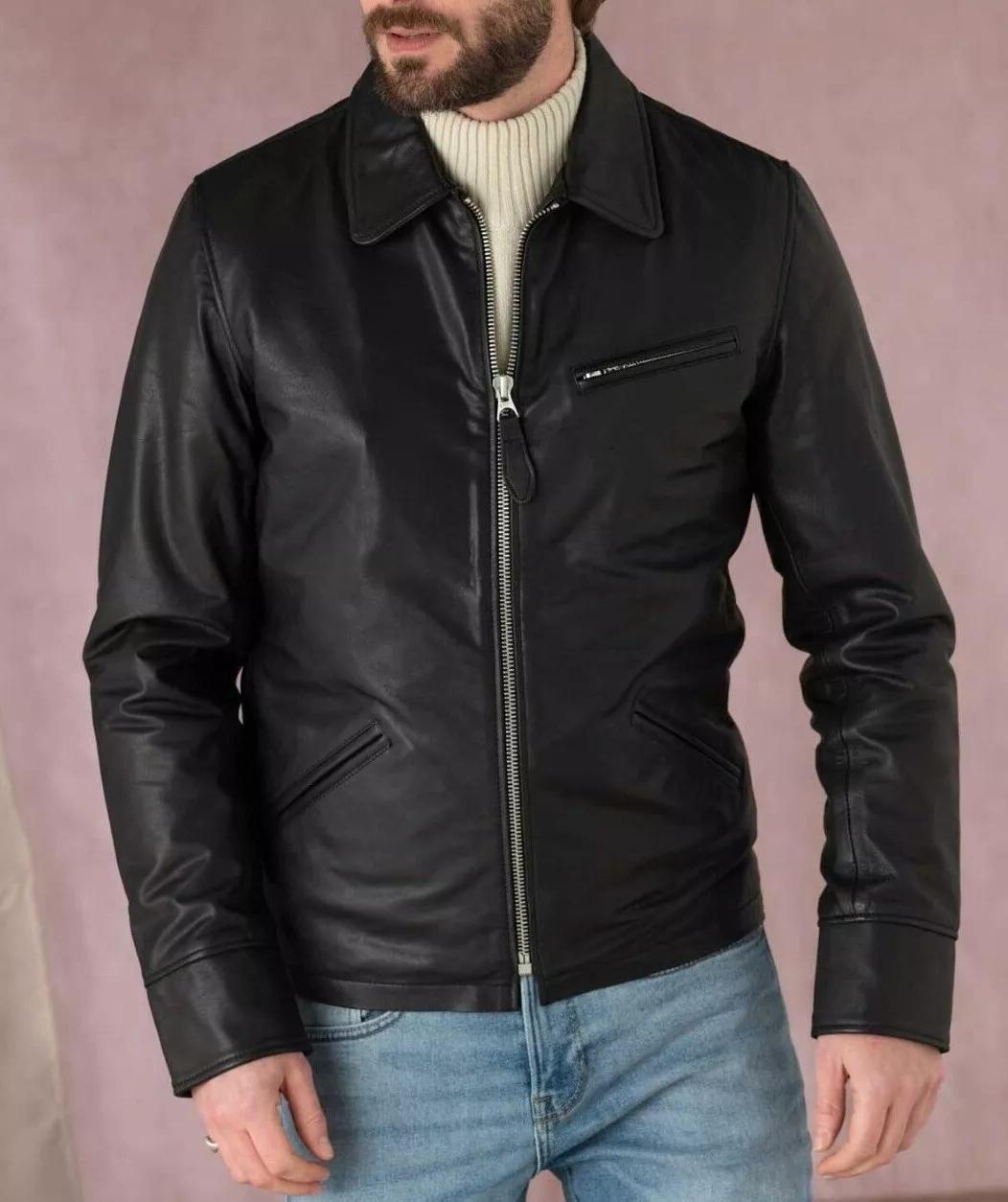 AL KHALID Новая стильная повседневная байкерская куртка из овчины с длинным рукавом из натуральной черной кожи для мужчин XL чёрный
AL KHALID Новая стильная повседневная байкерская куртка из овчины с длинным рукавом из натуральной черной кожи для мужчин XL чёрный