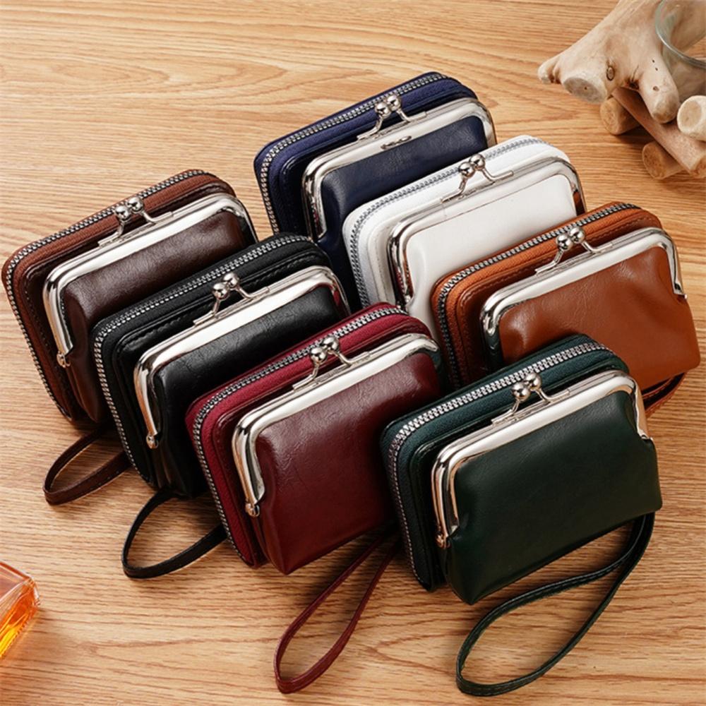 Women s Buckle Wallet Fashion Wrist Strap Short Coin Purse Retro Card Bags Large Capacity Multi Card Pocket Ladies Money Clip
Women s Buckle Wallet Fashion Wrist Strap Short Coin Purse Retro Card Bags Large Capacity Multi Card Pocket Ladies Money Clip