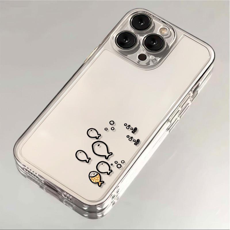 Line Art Fish Cat Phone Case for Apple 17 Pro Max/iPhone 16/11/13 - Transparent Design for Couples iPhone 11 Pro Max
Line Art Fish Cat Phone Case for Apple 17 Pro Max/iPhone 16/11/13 - Transparent Design for Couples iPhone 11 Pro Max
