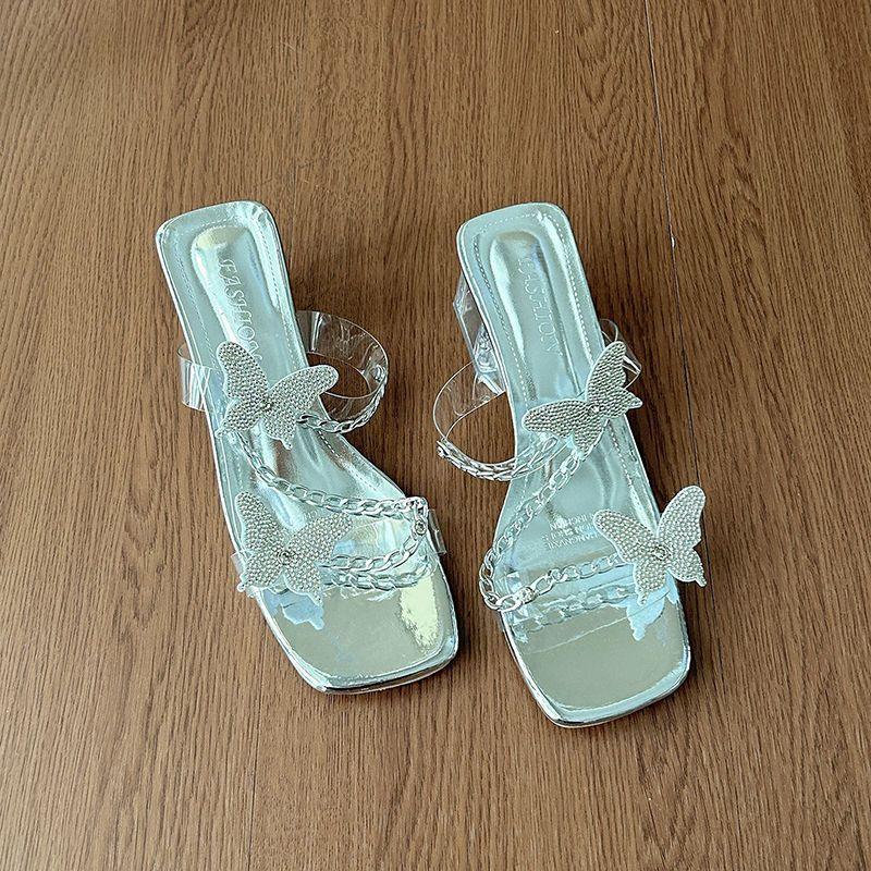 Fairy wind transparent slippers female 2025 new fashion Internet celebrity rhinestone butterfly decoration fashion high heels 40 серебряный
Fairy wind transparent slippers female 2025 new fashion Internet celebrity rhinestone butterfly decoration fashion high heels 40 серебряный
