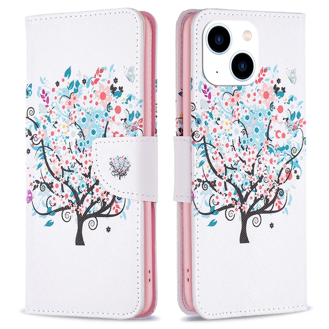 Stand Wallet Phone Case for iPhone 15,Pattern Printing PU Leather+TPU Phone Cover Flower Tree
Stand Wallet Phone Case for iPhone 15,Pattern Printing PU Leather+TPU Phone Cover Flower Tree