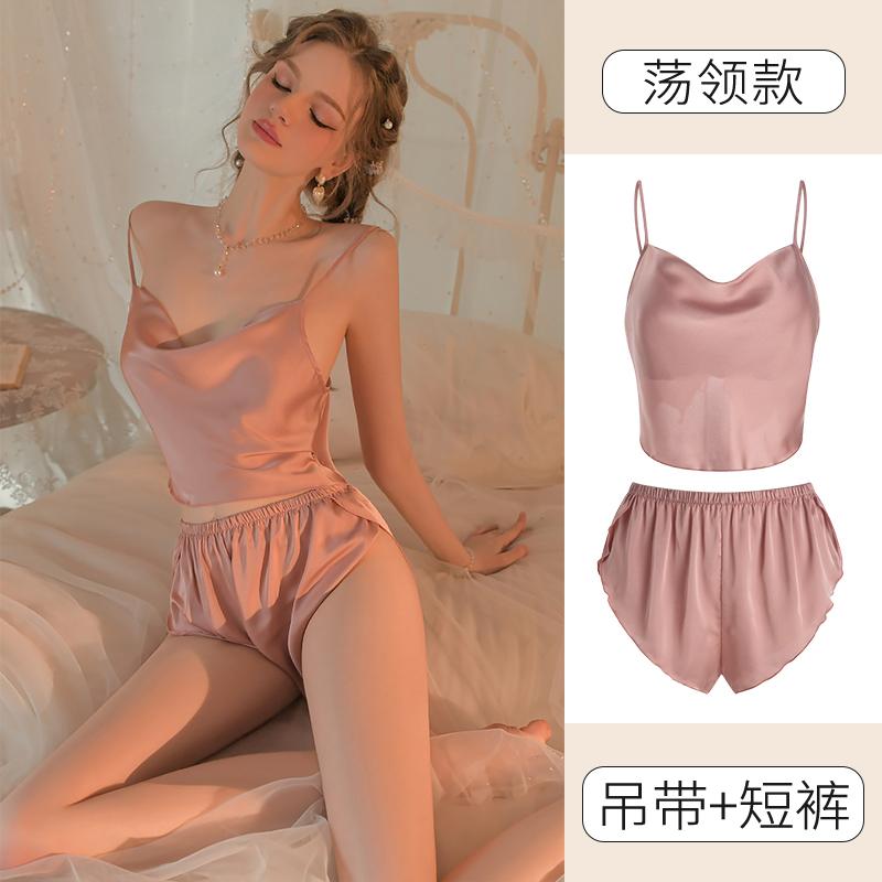 Французская пижама на подтяжках для женщин, нижнее белье, комплект из двух частей, сексуальная пижама из ледяного шелка, топы и шорты для сна, домашняя одежда L
Французская пижама на подтяжках для женщин, нижнее белье, комплект из двух частей, сексуальная пижама из ледяного шелка, топы и шорты для сна, домашняя одежда L