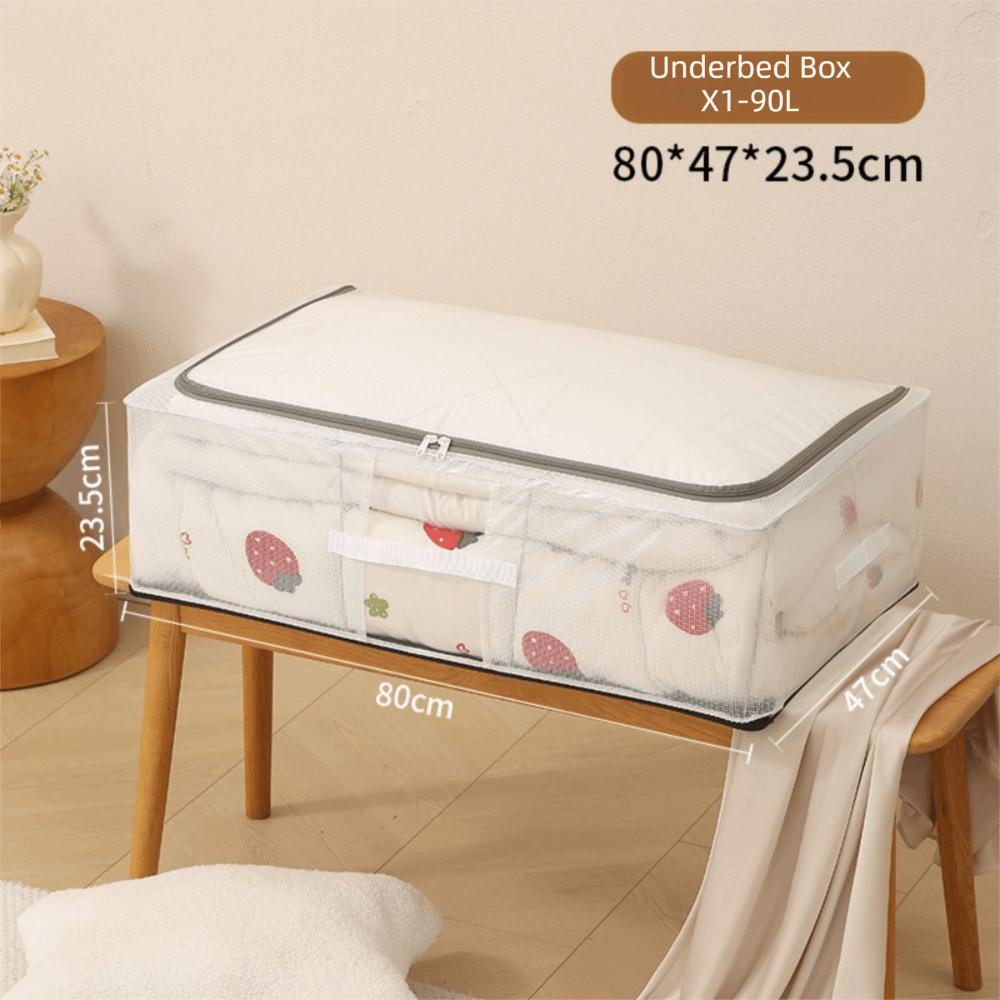 Foldable Under Bed Storage Visible Mesh Three Sided Handle Storage Drawer Large Capacity Multipurpose Storage Bag for Toys 56L светло-серый
Foldable Under Bed Storage Visible Mesh Three Sided Handle Storage Drawer Large Capacity Multipurpose Storage Bag for Toys 56L светло-серый