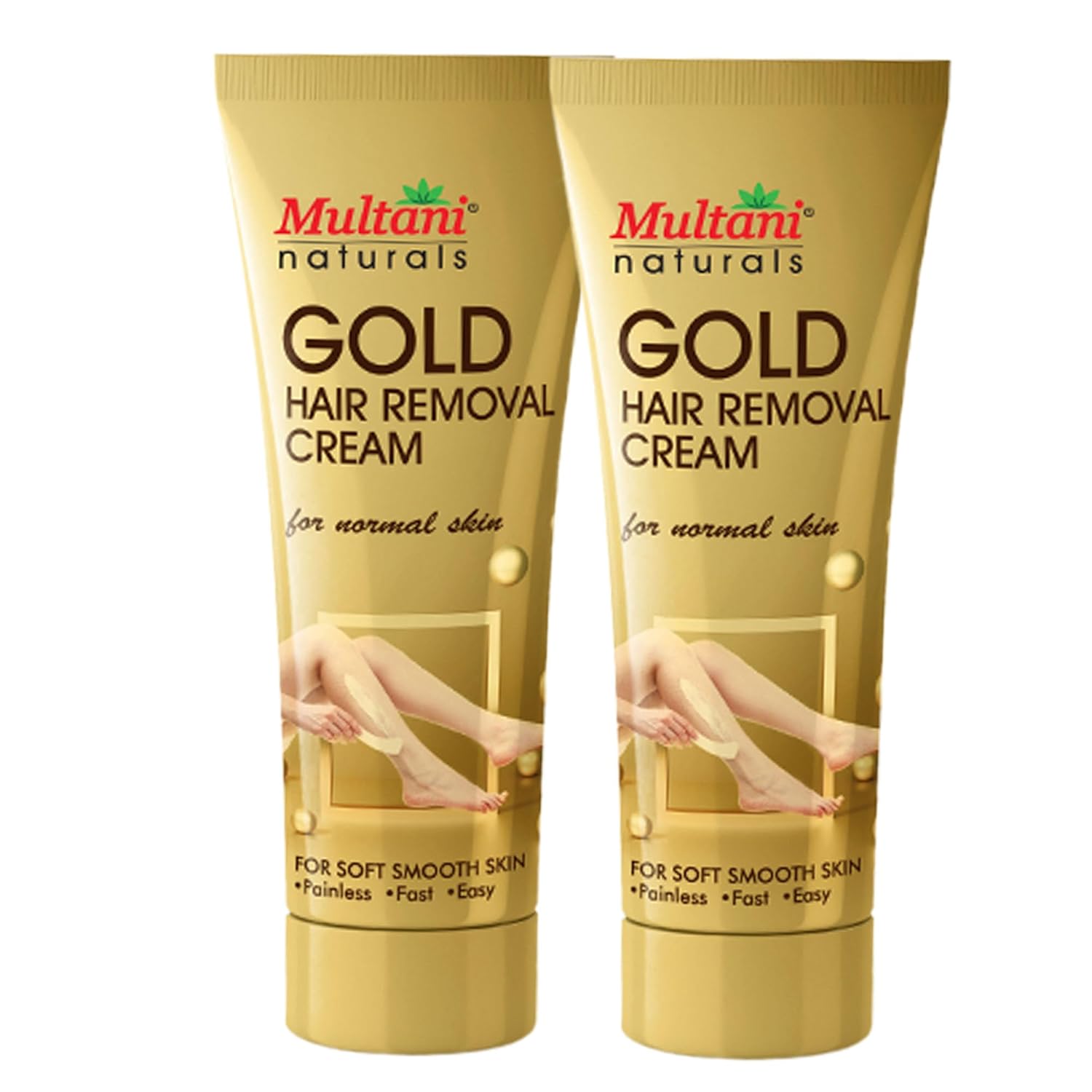 Multani Natural Gold Hair Removal Cream 60 ml Pack of 2 Radiance Formula Enriched With Gold Pearl Powder Vitamin E
Multani Natural Gold Hair Removal Cream 60 ml Pack of 2 Radiance Formula Enriched With Gold Pearl Powder Vitamin E