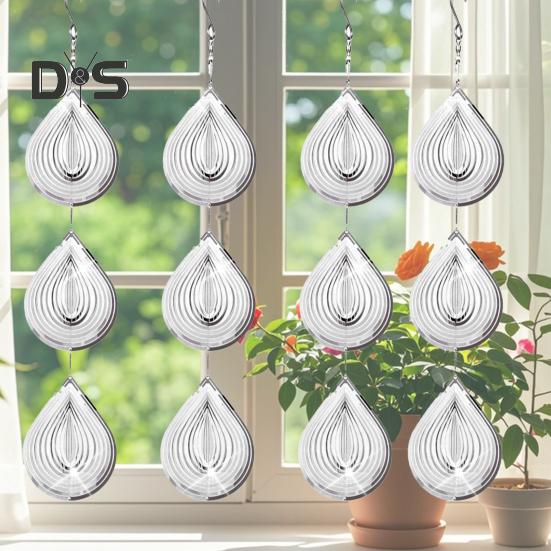3D Waterdrop вітер Spinner птах лякати прикраса відкритий сад двір ферма висячі металеві вітер дзвін птах стримування пристрій Орнамент срібний
3D Waterdrop вітер Spinner птах лякати прикраса відкритий сад двір ферма висячі металеві вітер дзвін птах стримування пристрій Орнамент срібний