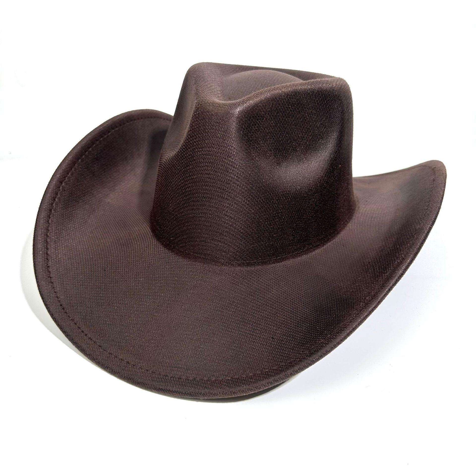 Western Cowboy Hat Bright Peach Top Top Hat Party Nightclub Cool Jazz Hat M(56-58cm) темно-коричневого кольору
Western Cowboy Hat Bright Peach Top Top Hat Party Nightclub Cool Jazz Hat M(56-58cm) темно-коричневого кольору